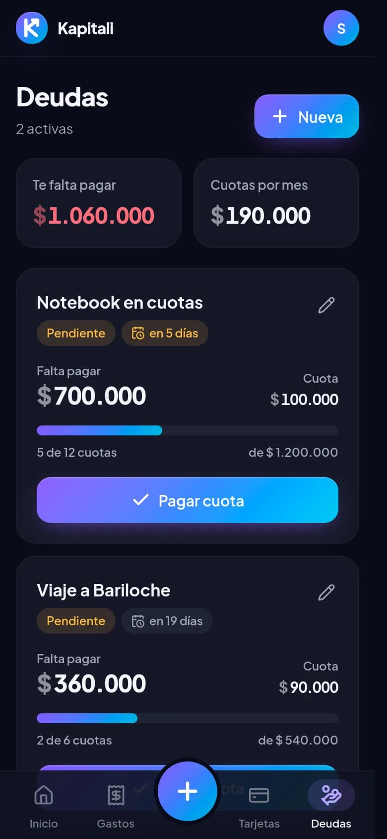 Tus deudas